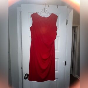 SHEIN Sleeveless Red Sheath Dress – Size XL (Fits Like L)